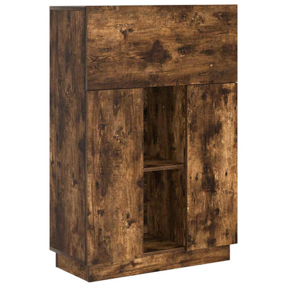 Scrivania Rovere fumé 71,5 x 31,5 x 106,5 cm Legno multistrato | homemem39