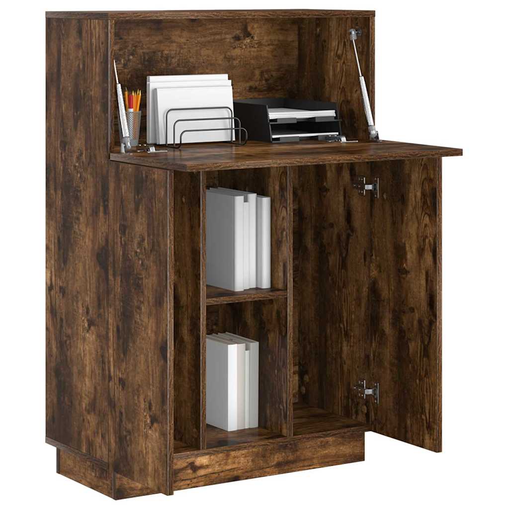 Scrivania Rovere fumé 71,5 x 31,5 x 106,5 cm Legno multistrato | homemem39