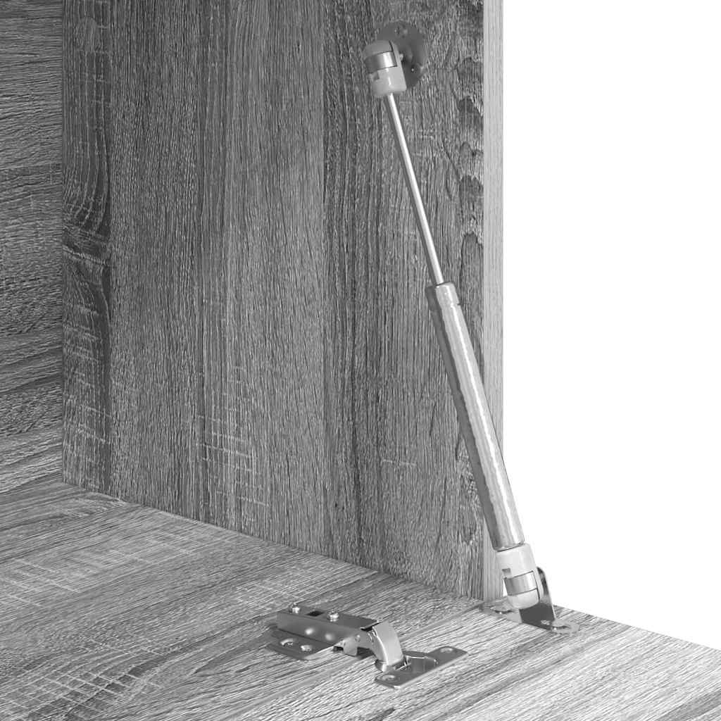 Scrivania con lo scaffale Grigio Sonoma 71,5 x 31,5 x 106,5 cm | homemem39
