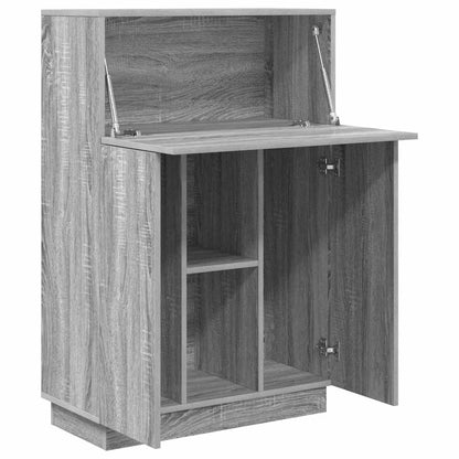 Scrivania con lo scaffale Grigio Sonoma 71,5 x 31,5 x 106,5 cm