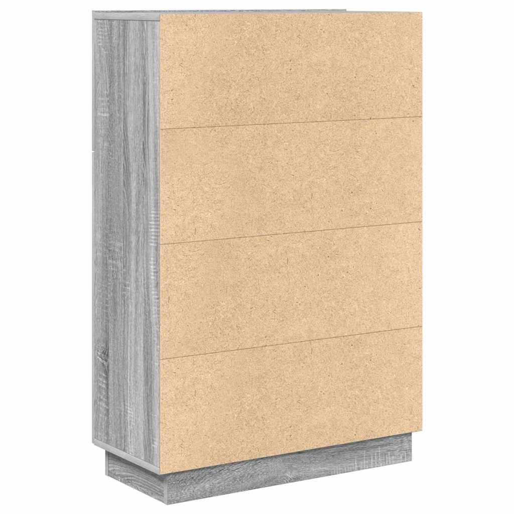 Scrivania con lo scaffale Grigio Sonoma 71,5 x 31,5 x 106,5 cm | homemem39