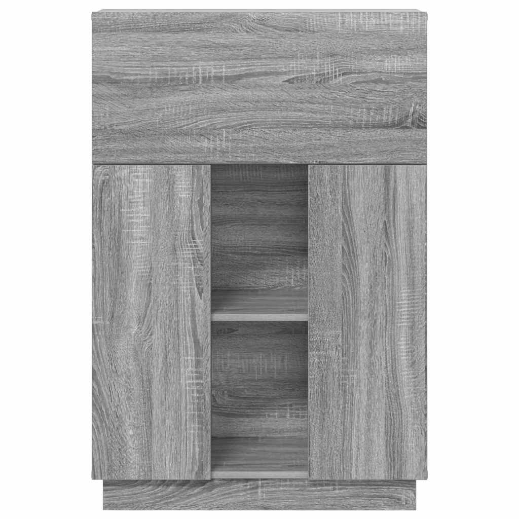 Scrivania con lo scaffale Grigio Sonoma 71,5 x 31,5 x 106,5 cm | homemem39