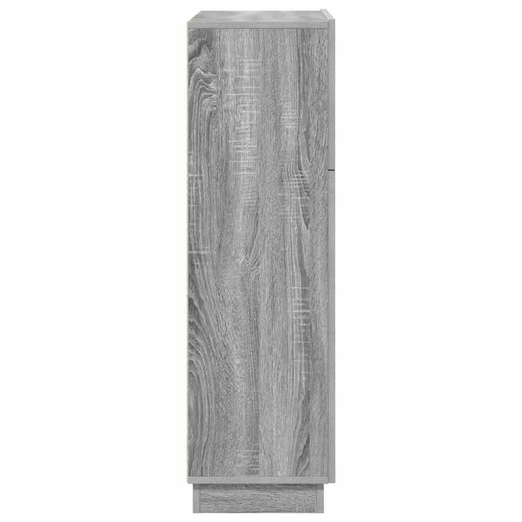 Scrivania con lo scaffale Grigio Sonoma 71,5 x 31,5 x 106,5 cm | homemem39