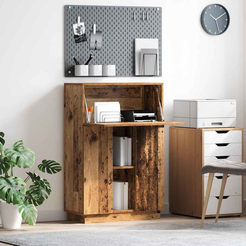 Scrivania con lo scaffale Legno vecchio 71,5 x 31,5 x 106,5 cm | homemem39