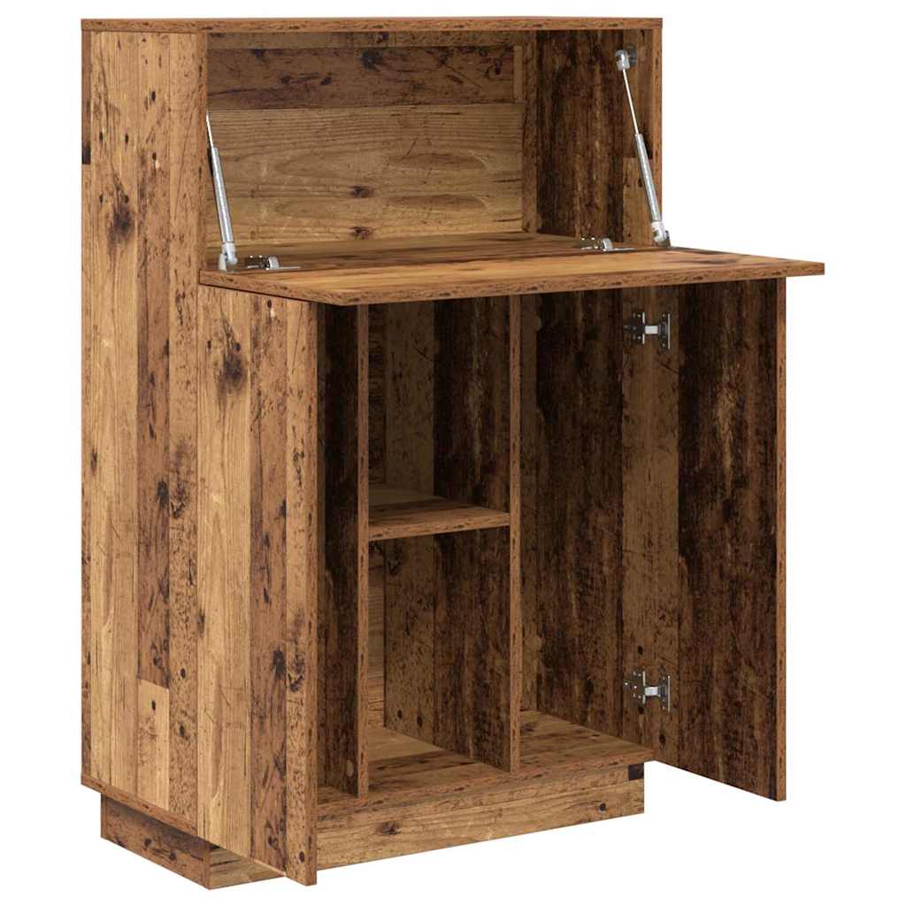 Scrivania con lo scaffale Legno vecchio 71,5 x 31,5 x 106,5 cm