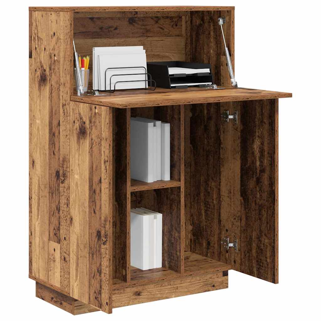 Scrivania con lo scaffale Legno vecchio 71,5 x 31,5 x 106,5 cm