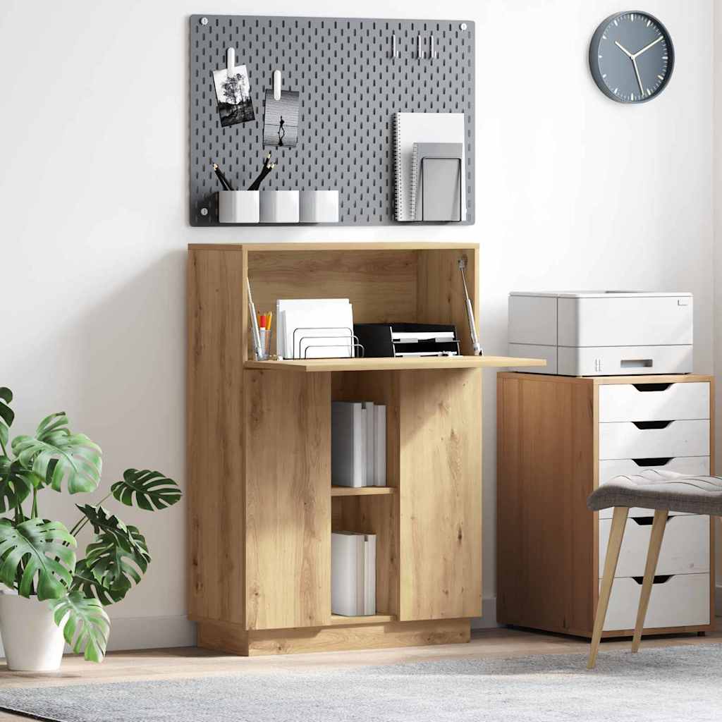 Scrivania con porta Rovere artigianale 71,5 x 31,5 x 106,5 cm | homemem39