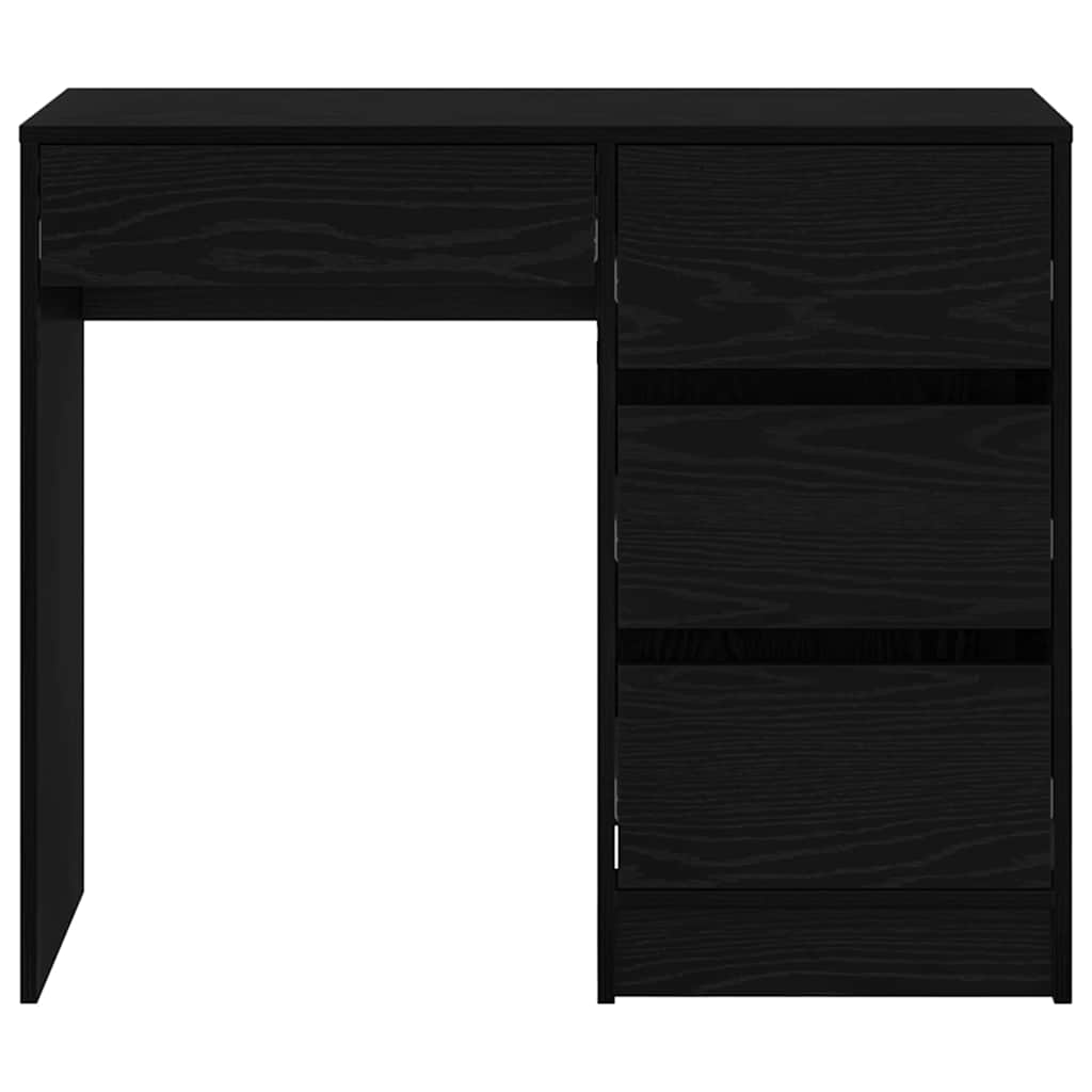 Scrivania Rovere Nero 90 x 37.5 x 75 cm Legno multistrato