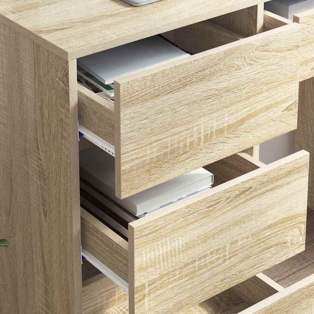 Scrivania Rovere Sonoma 90 x 37.5 x 75 cm Legno multistrato | homemem39