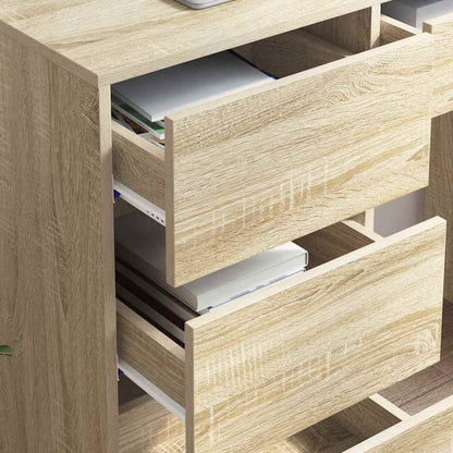 Scrivania Rovere Sonoma 90 x 37.5 x 75 cm Legno multistrato | homemem39