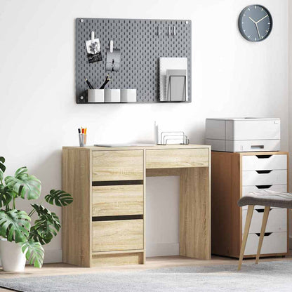 Scrivania Rovere Sonoma 90 x 37.5 x 75 cm Legno multistrato | homemem39