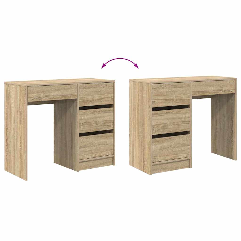 Scrivania Rovere Sonoma 90 x 37.5 x 75 cm Legno multistrato | homemem39