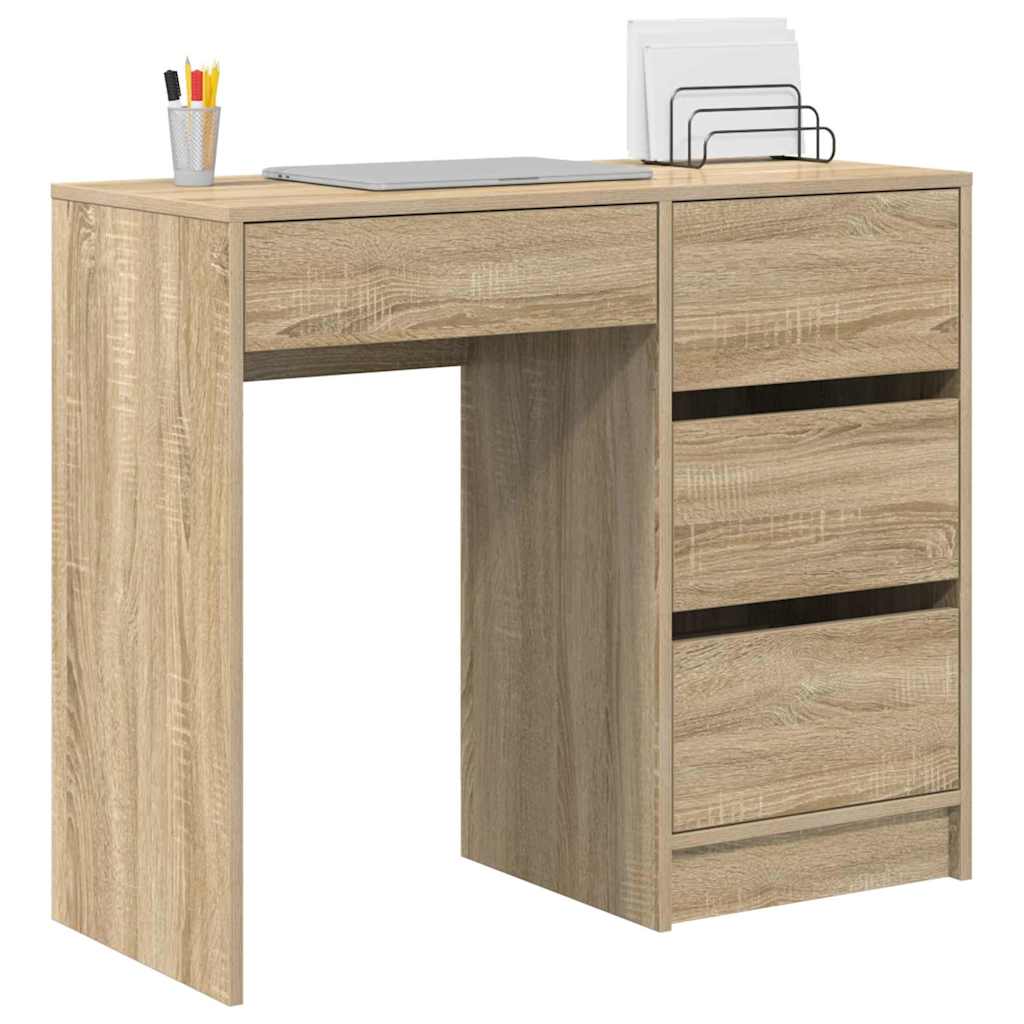 Scrivania Rovere Sonoma 90 x 37.5 x 75 cm Legno multistrato | homemem39