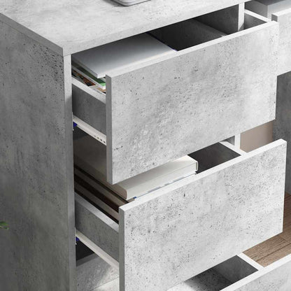 Scrivania Grigio cemento 90 x 37.5 x 75 cm Legno multistrato | homemem39
