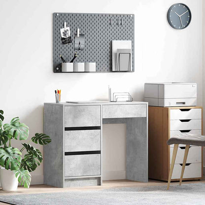 Scrivania Grigio cemento 90 x 37.5 x 75 cm Legno multistrato