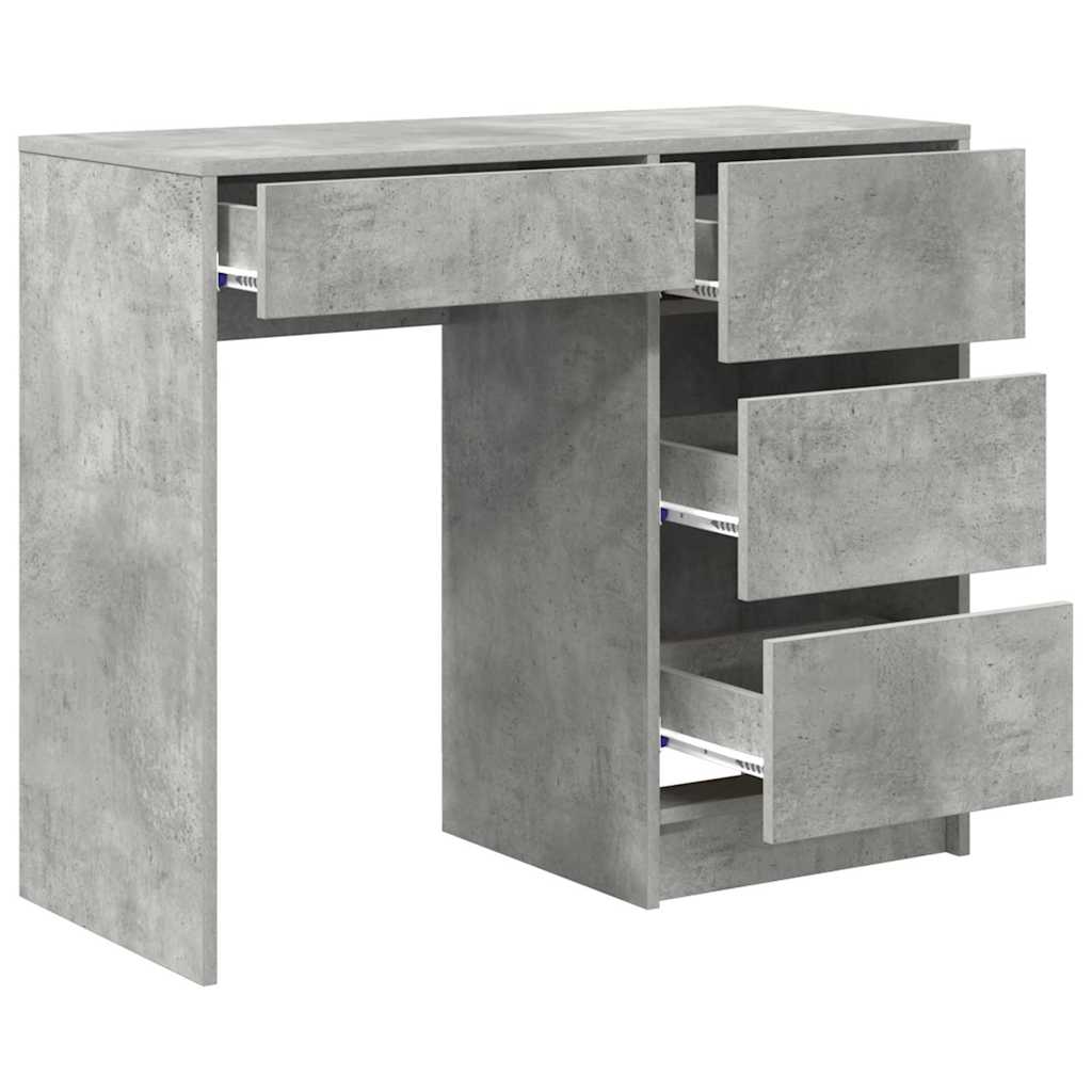 Scrivania Grigio cemento 90 x 37.5 x 75 cm Legno multistrato | homemem39