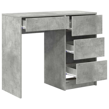 Scrivania Grigio cemento 90 x 37.5 x 75 cm Legno multistrato