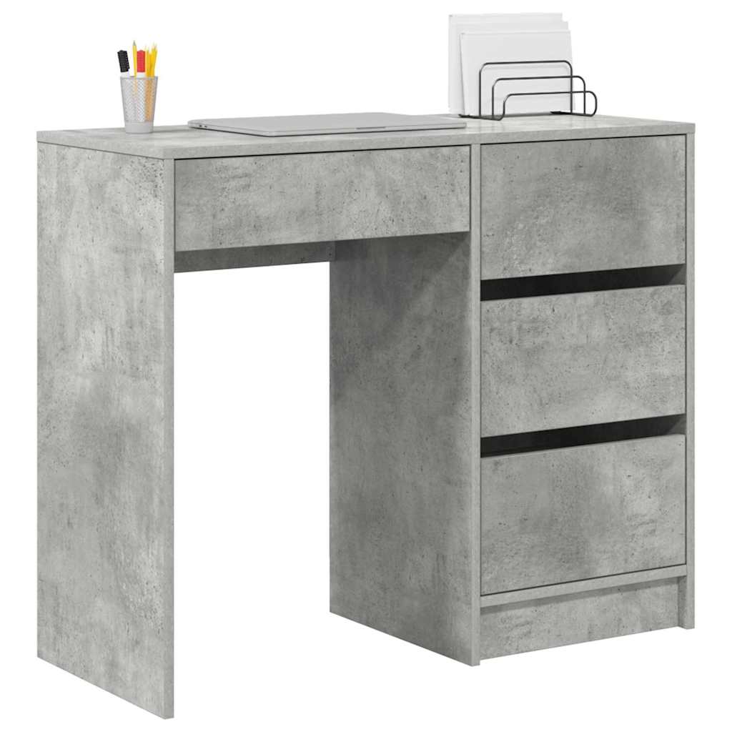 Scrivania Grigio cemento 90 x 37.5 x 75 cm Legno multistrato