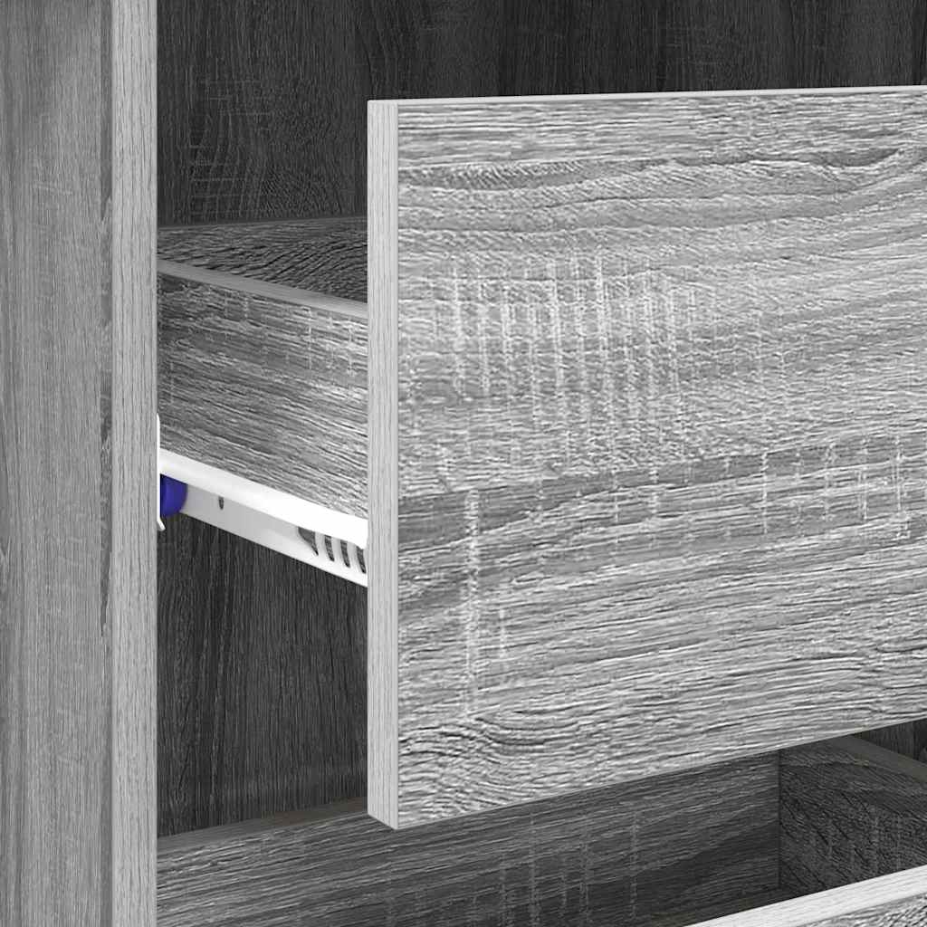 Scrivania Grigio Sonoma 90 x 37.5 x 75 cm Legno multistrato | homemem39