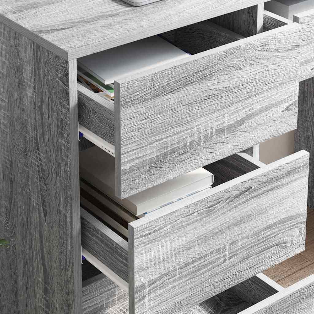 Scrivania Grigio Sonoma 90 x 37.5 x 75 cm Legno multistrato | homemem39