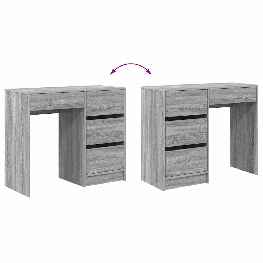 Scrivania Grigio Sonoma 90 x 37.5 x 75 cm Legno multistrato | homemem39