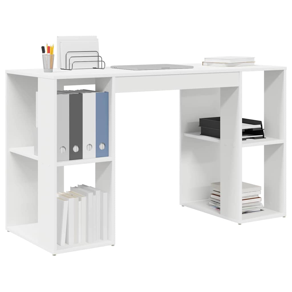 Scrivania Bianco 130 x 50.5 x 75 cm Legno multistrato