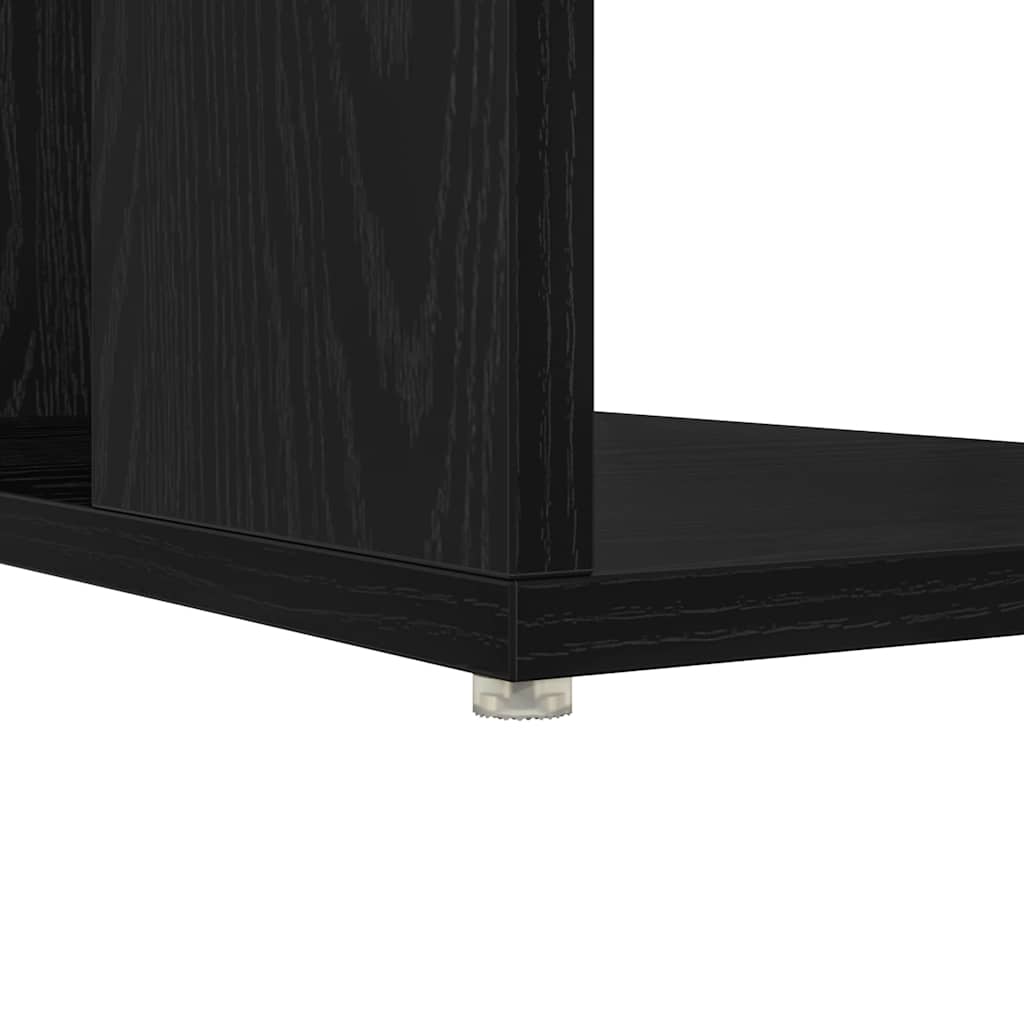 Scrivania Rovere Nero 130 x 50.5 x 75 cm Legno multistrato