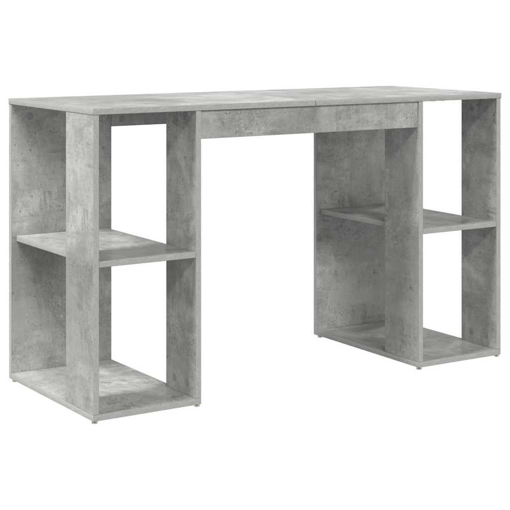 Scrivania Grigio cemento 130 x 50.5 x 75 cm Legno multistrato | homemem39