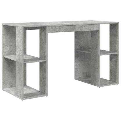 Scrivania Grigio cemento 130 x 50.5 x 75 cm Legno multistrato