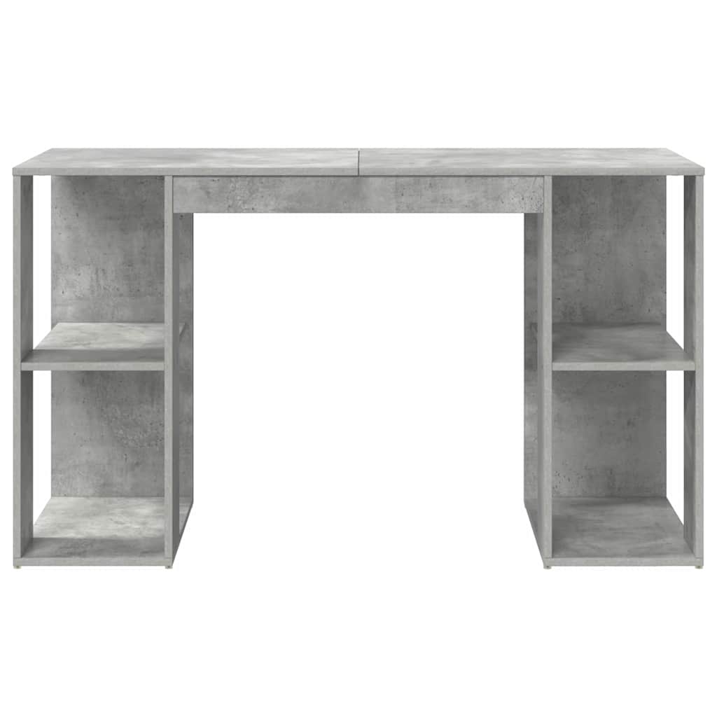 Scrivania Grigio cemento 130 x 50.5 x 75 cm Legno multistrato