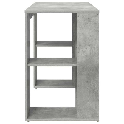 Scrivania Grigio cemento 130 x 50.5 x 75 cm Legno multistrato | homemem39