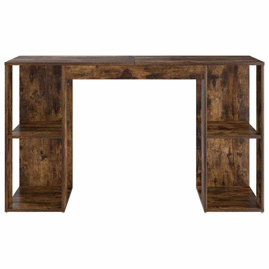 Scrivania Rovere fumé 130 x 50.5 x 75 cm Legno multistrato | homemem39