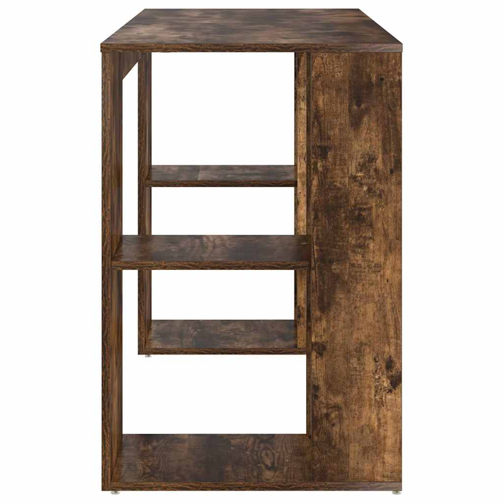 Scrivania Rovere fumé 130 x 50.5 x 75 cm Legno multistrato | homemem39