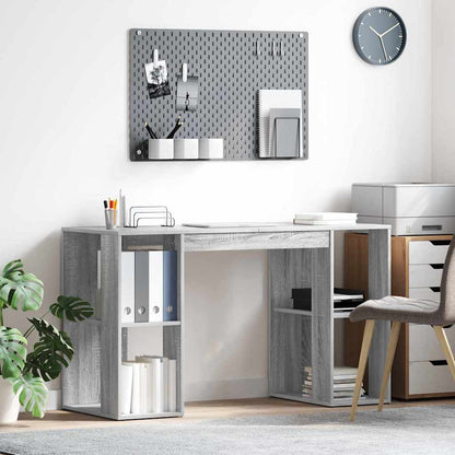 Scrivania Grigio Sonoma 130 x 50.5 x 75 cm Legno multistrato
