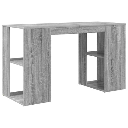 Scrivania Grigio Sonoma 130 x 50.5 x 75 cm Legno multistrato | homemem39
