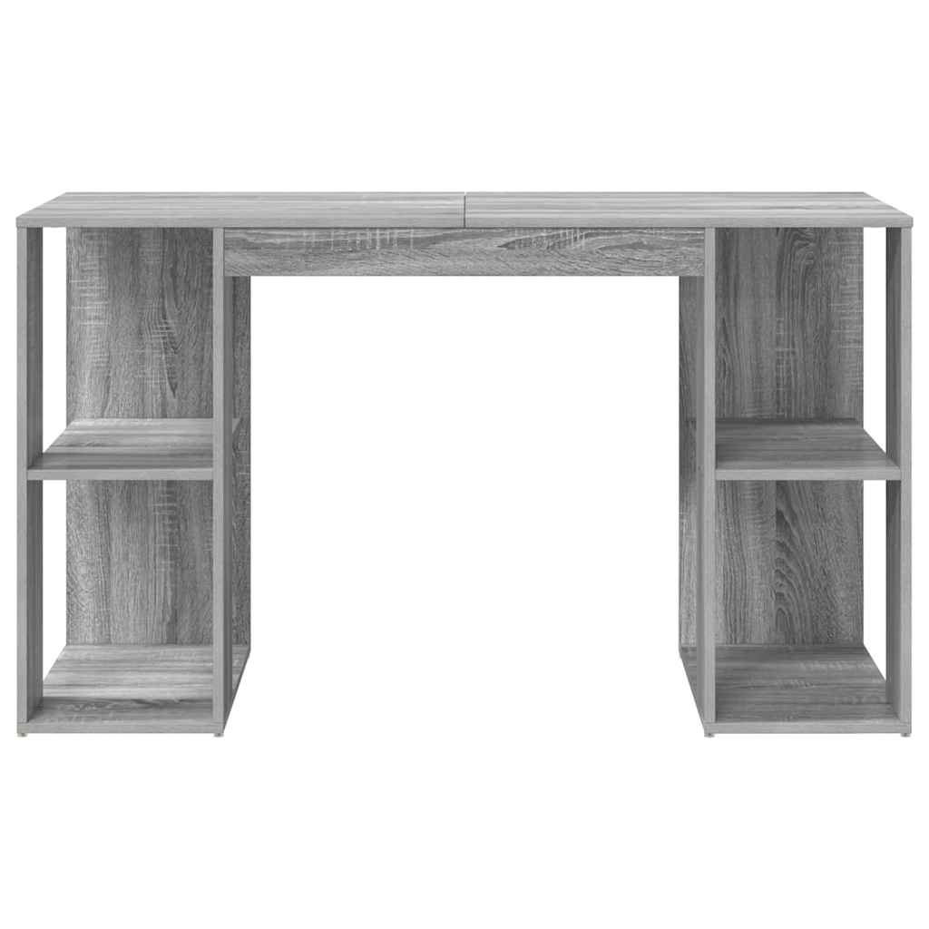 Scrivania Grigio Sonoma 130 x 50.5 x 75 cm Legno multistrato | homemem39