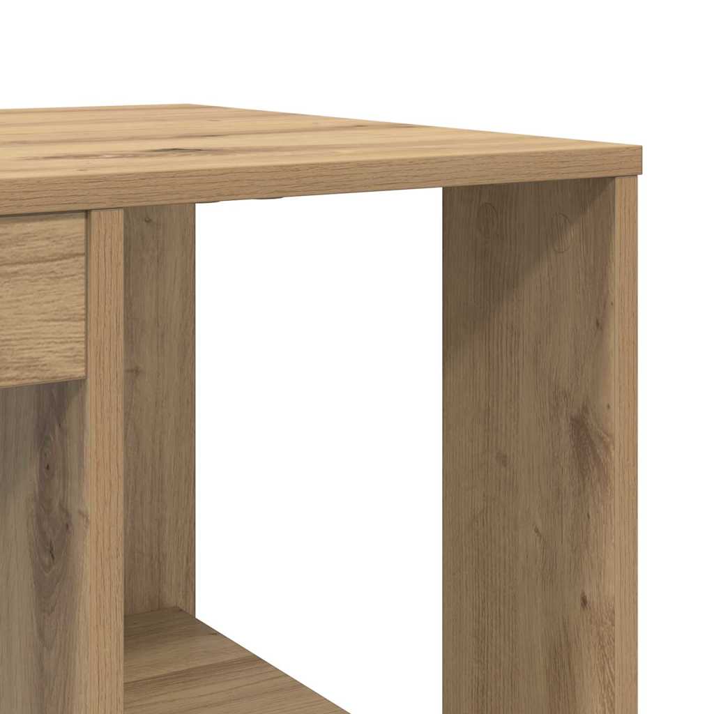 Scrivania con lo scaffale Rovere artigianale 130 x 50.5 x 75 cm