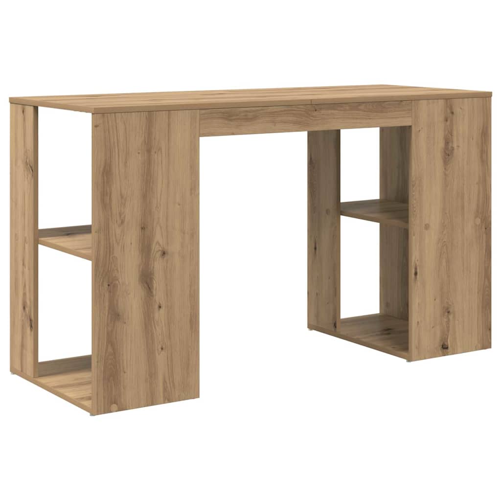 Scrivania con lo scaffale Rovere artigianale 130 x 50.5 x 75 cm