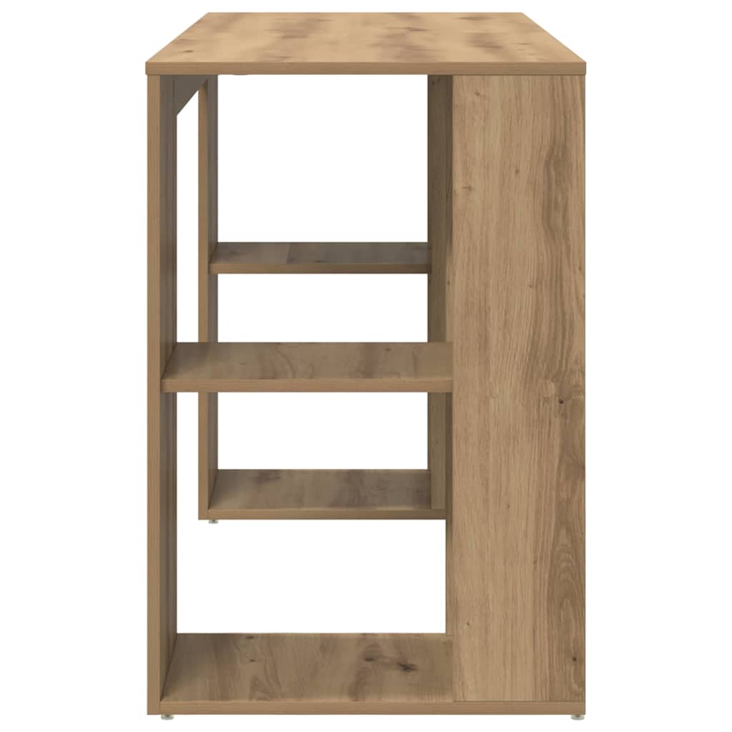 Scrivania con lo scaffale Rovere artigianale 130 x 50.5 x 75 cm - homemem39