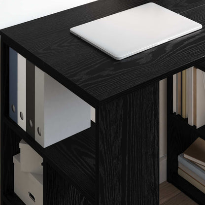 Scrivania Rovere Nero 90 x 50 x 75 cm Legno multistrato | homemem39
