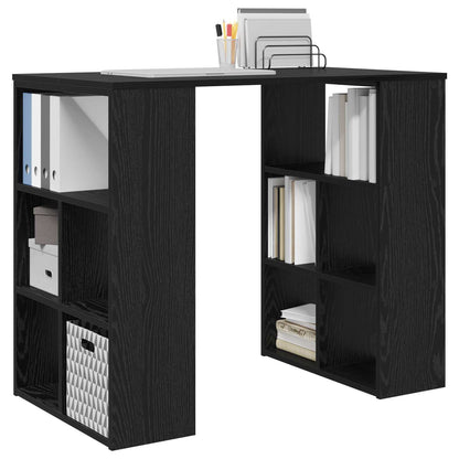 Scrivania Rovere Nero 90 x 50 x 75 cm Legno multistrato