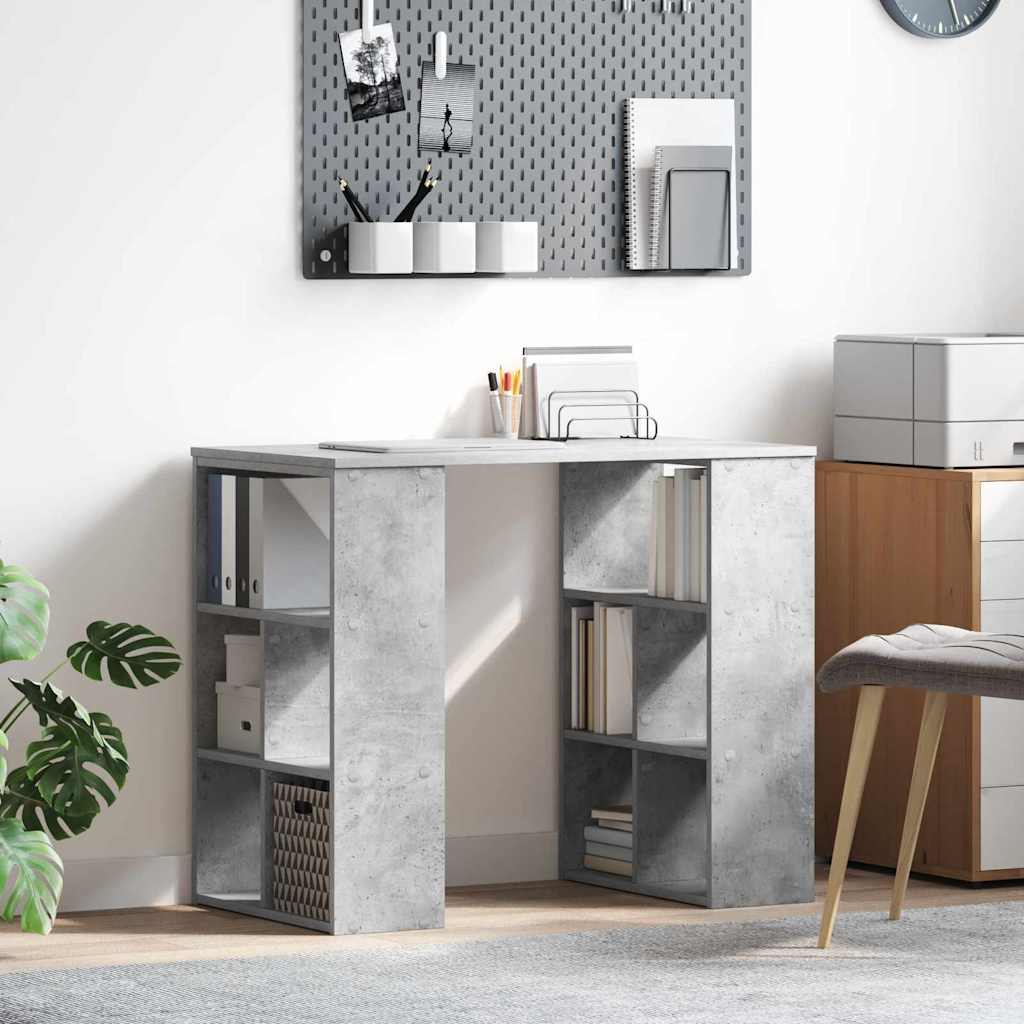 Scrivania Grigio cemento 90 x 50 x 75 cm Legno multistrato