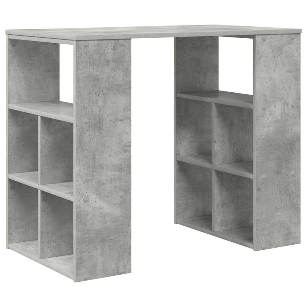Scrivania Grigio cemento 90 x 50 x 75 cm Legno multistrato | homemem39