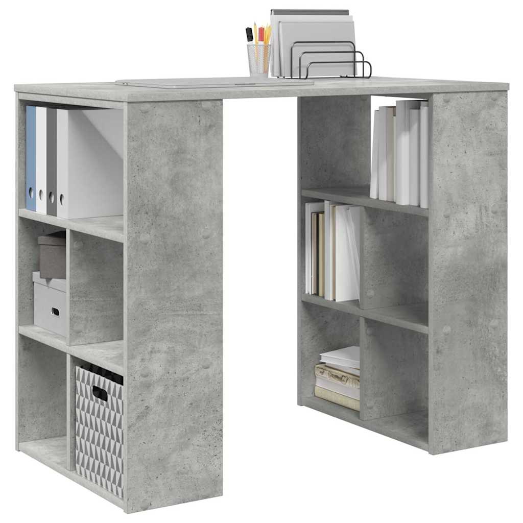 Scrivania Grigio cemento 90 x 50 x 75 cm Legno multistrato