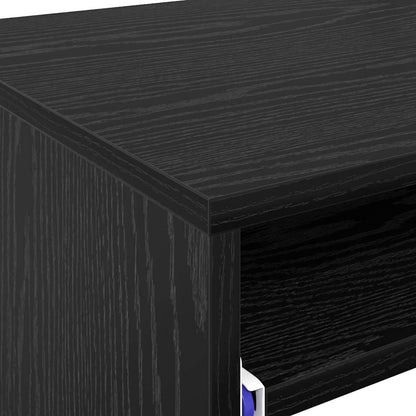 Scrivania Rovere Nero 77.5 x 43 x 79 cm Legno multistrato | homemem39