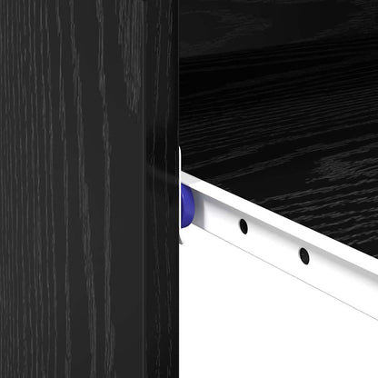 Scrivania Rovere Nero 77.5 x 43 x 79 cm Legno multistrato | homemem39