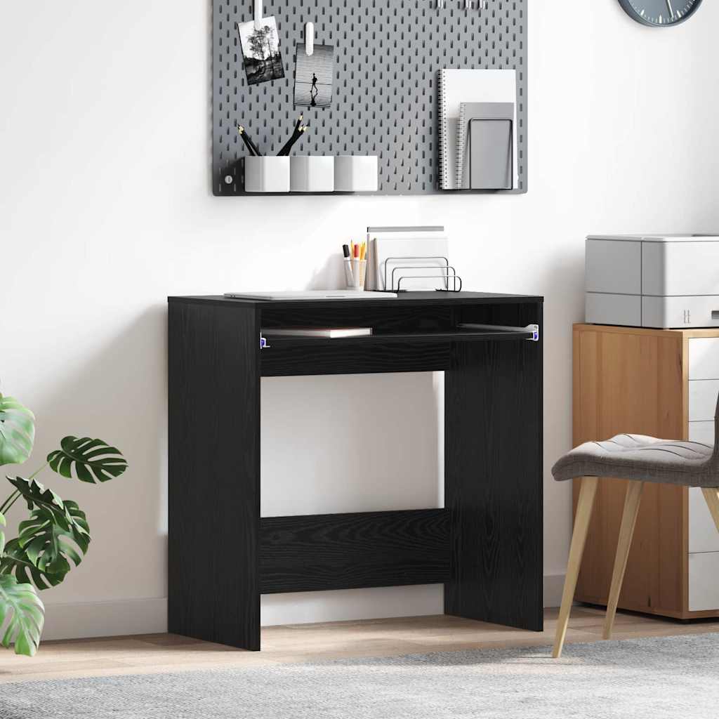 Scrivania Rovere Nero 77.5 x 43 x 79 cm Legno multistrato