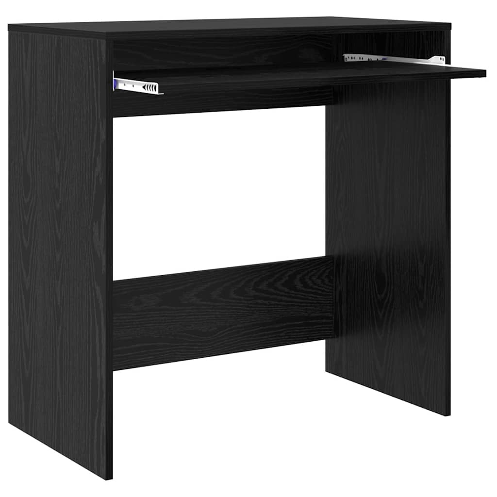 Scrivania Rovere Nero 77.5 x 43 x 79 cm Legno multistrato | homemem39