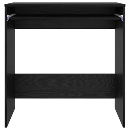 Scrivania Rovere Nero 77.5 x 43 x 79 cm Legno multistrato | homemem39