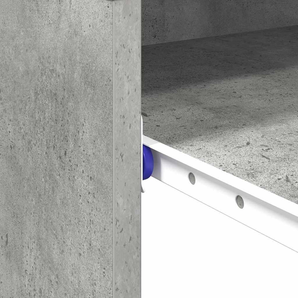 Scrivania Grigio cemento 77.5 x 43 x 79 cm Legno multistrato | homemem39